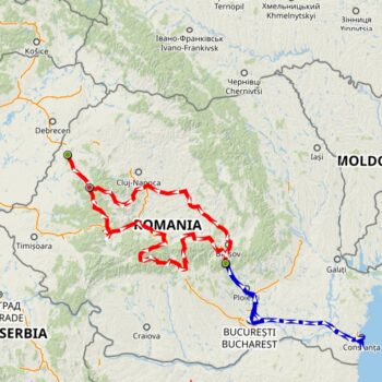 46. trasa wakacyjna "Rumunia Transcarpatia + kierunek Morze Czarne" kraj: Rumunia